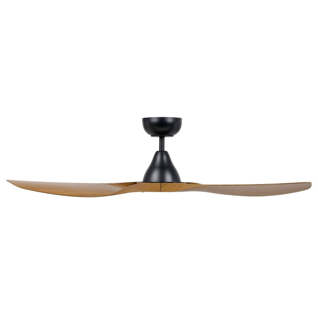 Eglo Surf 48in DC Matt Black Ceiling Fan with Burmese Teak Blades - Eglo Surf 48in DC Matt Black Ceiling Fan with Burmese Teak Blades Eglo Surf 48in DC Matt Black Ceiling Fan with Burmese Teak Blades - Image 3
