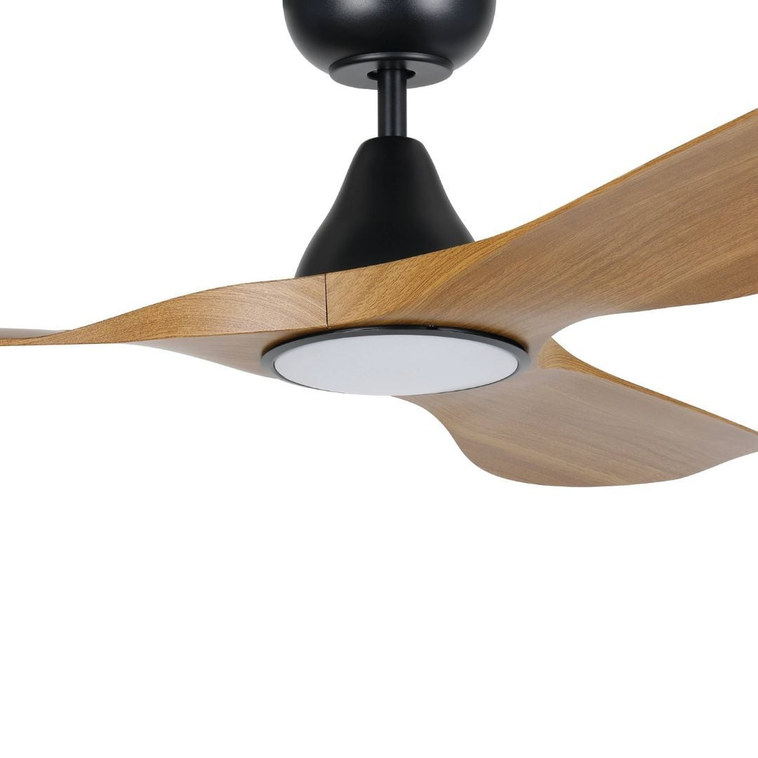Eglo Surf 48in DC Matt Black Ceiling Fan with Burmese Teak Blades and 20W Tri Colour LED Light - Eglo Surf 48in DC Matt Black Ceiling Fan with Burmese Teak Blades and 20W Tri Colour LED Light Eglo Surf 48in DC Matt Black Ceiling Fan with Burmese Teak Blades and 20W Tri Colour LED Light - Image 4