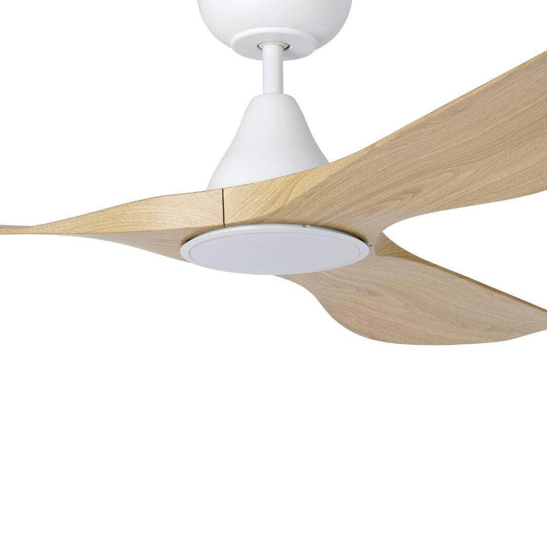 Eglo Surf 52in DC Matt White Ceiling Fan with Oak Blades and 20W Tri Colour LED Light - Eglo Surf 52in DC Matt White Ceiling Fan with Oak Blades and 20W Tri Colour LED Light Eglo Surf 52in DC Matt White Ceiling Fan with Oak Blades and 20W Tri Colour LED Light - Image 4