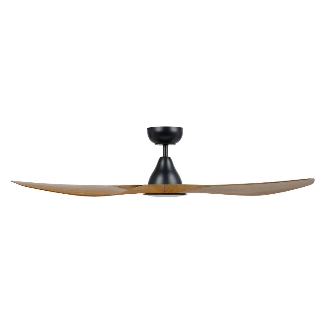 Eglo Surf 52in DC Matt Black Ceiling Fan with Burmese Teak Blades and 20W Tri Colour LED Light - Eglo Surf 52in DC Matt Black Ceiling Fan with Burmese Teak Blades and 20W Tri Colour LED Light Eglo Surf 52in DC Matt Black Ceiling Fan with Burmese Teak Blades and 20W Tri Colour LED Light - Image 3
