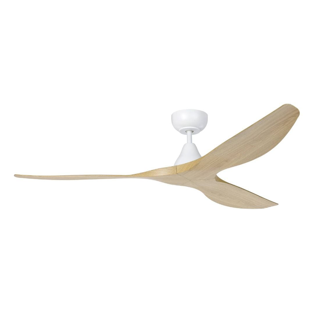 Eglo Surf 60in DC Matt White Ceiling Fan with Oak Blades - Eglo Surf 60in DC Matt White Ceiling Fan with Oak Blades Eglo Surf 60in DC Matt White Ceiling Fan with Oak Blades