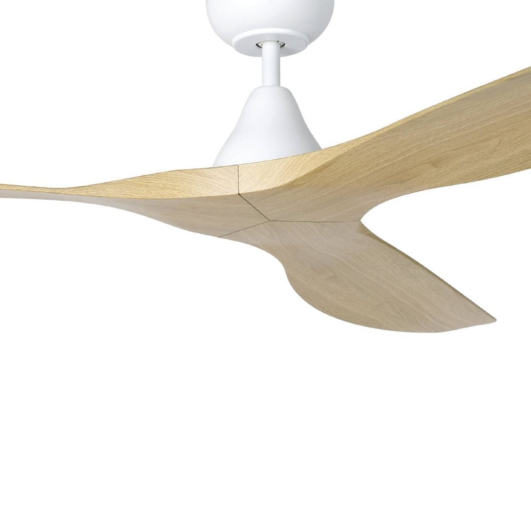 Eglo Surf 60in DC Matt White Ceiling Fan with Oak Blades - Eglo Surf 60in DC Matt White Ceiling Fan with Oak Blades Eglo Surf 60in DC Matt White Ceiling Fan with Oak Blades - Image 4