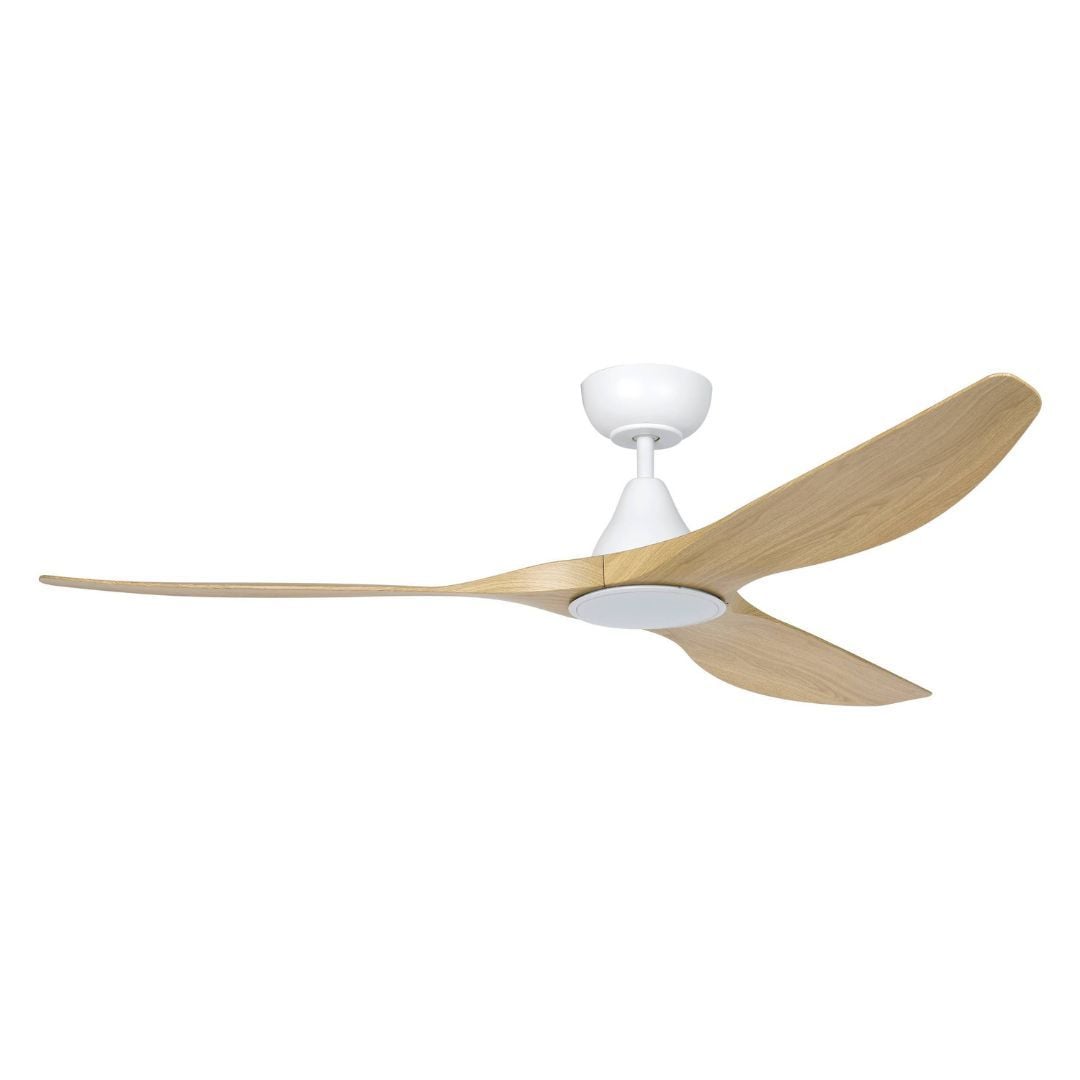 Eglo Surf 60in DC Matt White Ceiling Fan with Oak Blades and 20W Tri Colour LED Light - Eglo Surf 60in DC Matt White Ceiling Fan with Oak Blades and 20W Tri Colour LED Light Eglo Surf 60in DC Matt White Ceiling Fan with Oak Blades and 20W Tri Colour LED Light