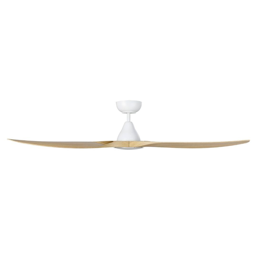 Eglo Surf 60in DC Matt White Ceiling Fan with Oak Blades and 20W Tri Colour LED Light - Eglo Surf 60in DC Matt White Ceiling Fan with Oak Blades and 20W Tri Colour LED Light Eglo Surf 60in DC Matt White Ceiling Fan with Oak Blades and 20W Tri Colour LED Light - Image 3