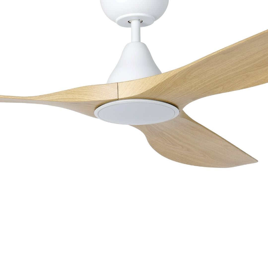 Eglo Surf 60in DC Matt White Ceiling Fan with Oak Blades and 20W Tri Colour LED Light - Eglo Surf 60in DC Matt White Ceiling Fan with Oak Blades and 20W Tri Colour LED Light Eglo Surf 60in DC Matt White Ceiling Fan with Oak Blades and 20W Tri Colour LED Light - Image 4