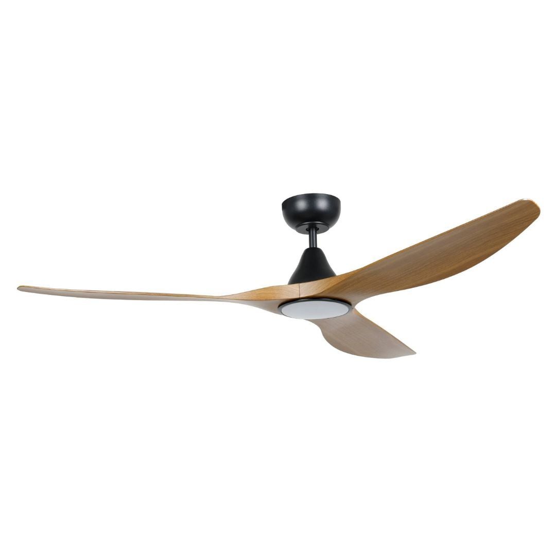 Eglo Surf 60in DC Matt Black Ceiling Fan with Burmese Teak Blades and 20W Tri Colour LED Light - Eglo Surf 60in DC Matt Black Ceiling Fan with Burmese Teak Blades and 20W Tri Colour LED Light Eglo Surf 60in DC Matt Black Ceiling Fan with Burmese Teak Blades and 20W Tri Colour LED Light