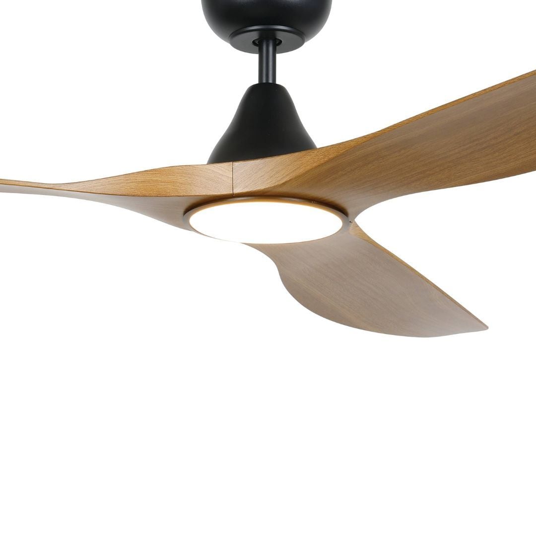 Eglo Surf 60in DC Matt Black Ceiling Fan with Burmese Teak Blades and 20W Tri Colour LED Light - Eglo Surf 60in DC Matt Black Ceiling Fan with Burmese Teak Blades and 20W Tri Colour LED Light Eglo Surf 60in DC Matt Black Ceiling Fan with Burmese Teak Blades and 20W Tri Colour LED Light - Image 4