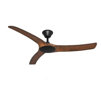 Hunter Pacific Aqua v2 Waterproof 52in DC Matt Black Ceiling Fan with Koa Blades