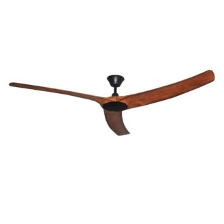 Hunter Pacific Aqua v2 Waterproof 70in DC Matt Black Ceiling Fan with Koa Blades